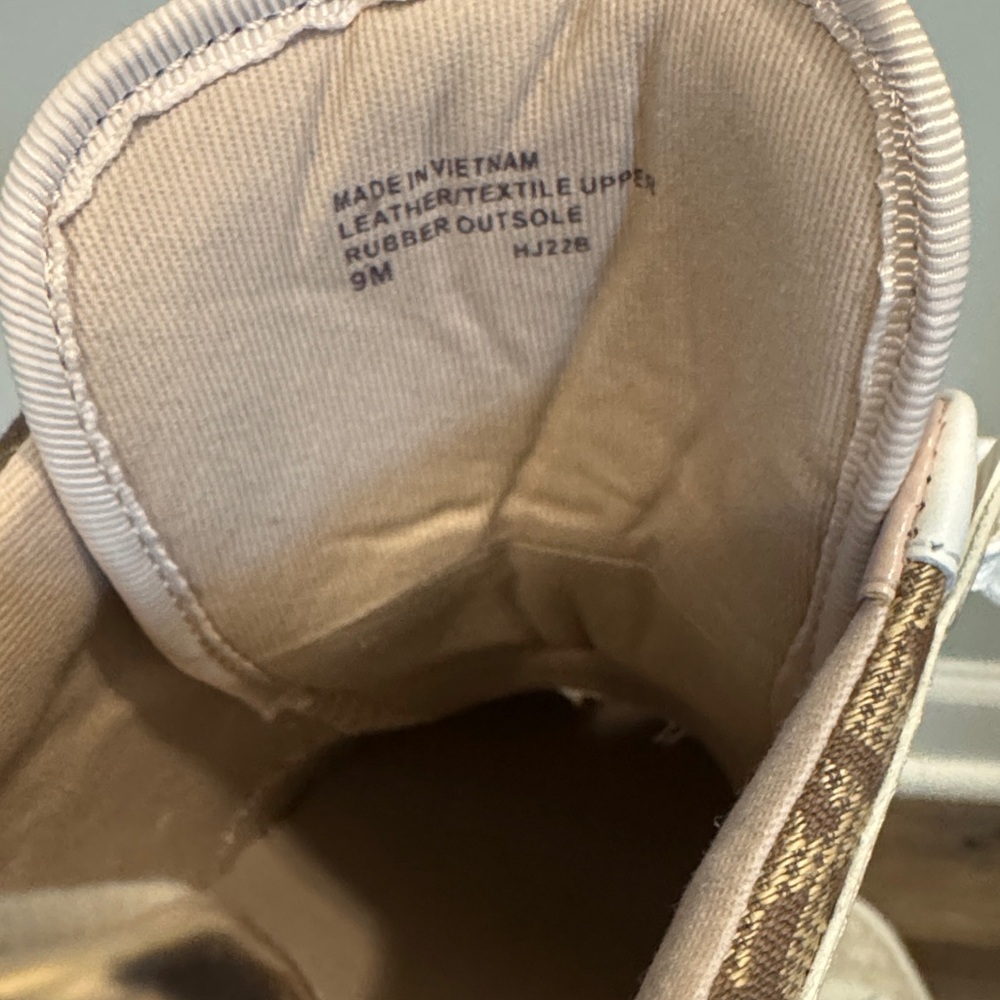 Michael Kors White and Blush Wedge Sneakers - Picture 5 of 6